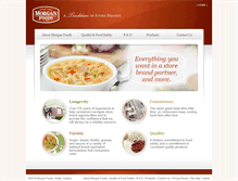 Tablet Screenshot of morganfoods.com
